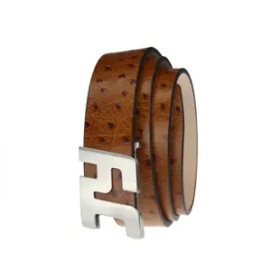 Cinturones estampados de cuero genuino para hombre, de alta calidad, personalizados, profesionales
