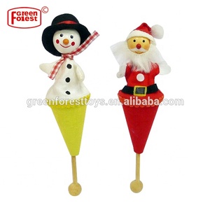 Juguete de madera para niños Varillas telescópicas Muñeca Marioneta de madera emergente - Product Image 2