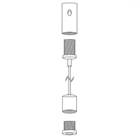 Hängende Kits für Drahtseil kabel aus Edelstahl für LED-Panel-Beleuchtung