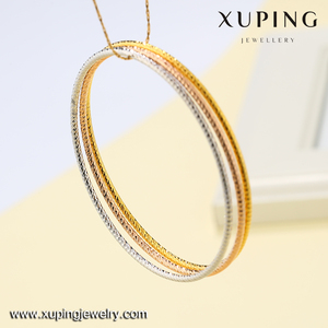 Bracciale <span class=keywords><strong>Xuping</strong></span> Placcato Oro 24 Carati, Design Semplice Multicolore Stile Dubai, Set di Bracciali in Oro a $1.00 - Product Image 4