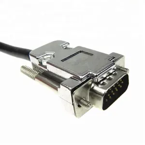 Custom Male to Male D-Sub 9 pin 15pin 25pin connector power din cable assembly