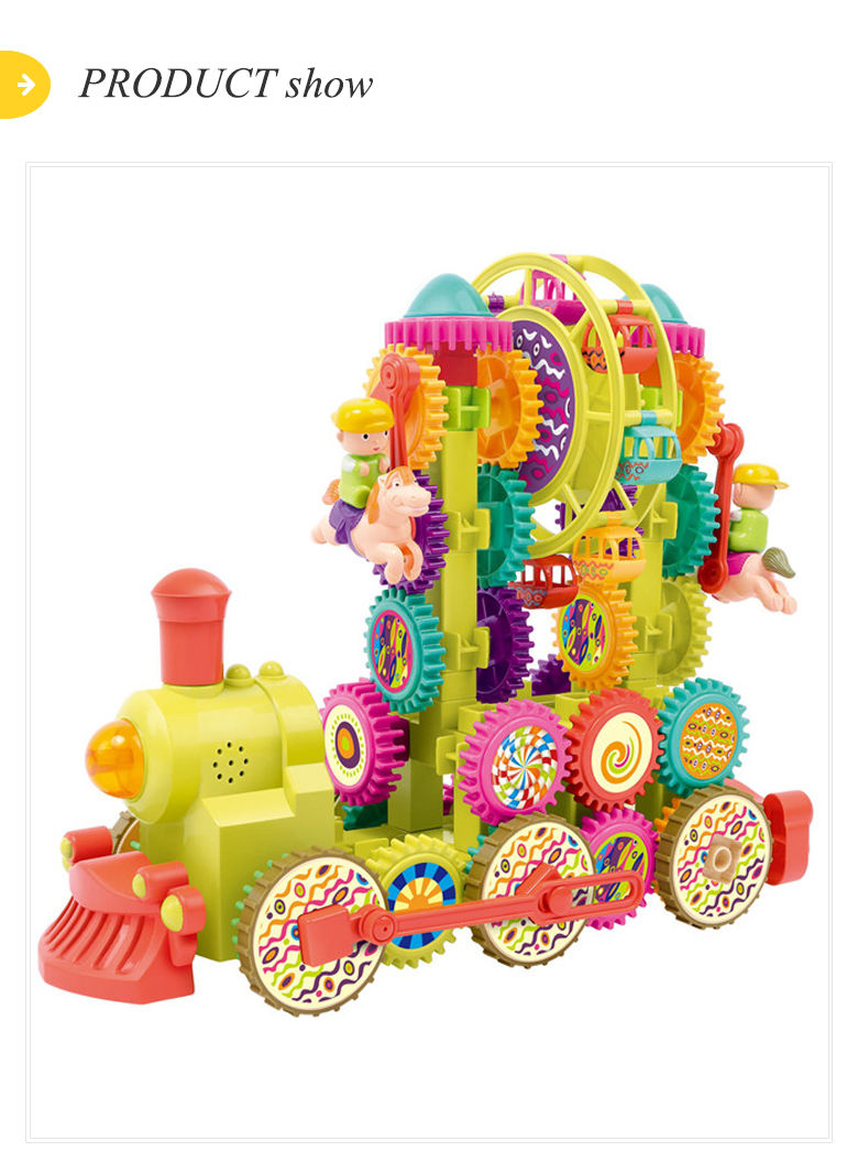 DIYトレインミュージックライトプラスチックRCビルディングギア
