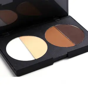 Highlighter und bronzer 4 farbe gedrückt contour gesicht pulver