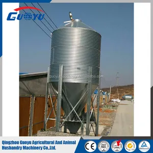 Silo de grano para granja de aves de corral, contenedor de almacenamiento de alimento para pollos, sistema de alimentación automático