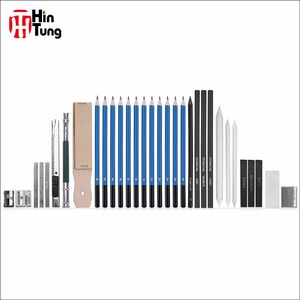 Customized Professional Non Toxic 40pcs Artist Charcoal and <strong>Sketching</strong> <strong>Set</strong> in Nylon Case for Drawing and Painting - Product Image 6