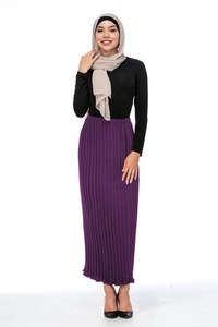 Elegant Chiffon Pleated Pencil <strong>Skirt</strong> for Young <strong>Plus</strong> <strong>Size</strong> Women Casual Design - Product Image 3