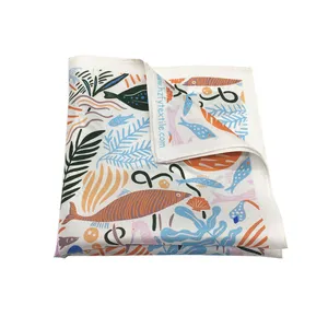 Customized High Quality Print Fabric 50x50 Silk Scarf Malaysia