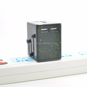 AC100-250V, 2.5A, Universal All-In-One Adaptador de Enchufe de Viaje USB para 150 países con EE. UU./AUS/EU/UK plugs - Product Image 4