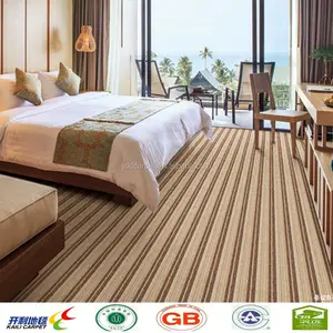 Rayas dormitorio alfombra del hotel alfombra copetuda en stock