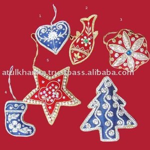 Beautiful Modern Fabric Christmas <b>Tree</b> Hanging Ornaments - Product Image 1