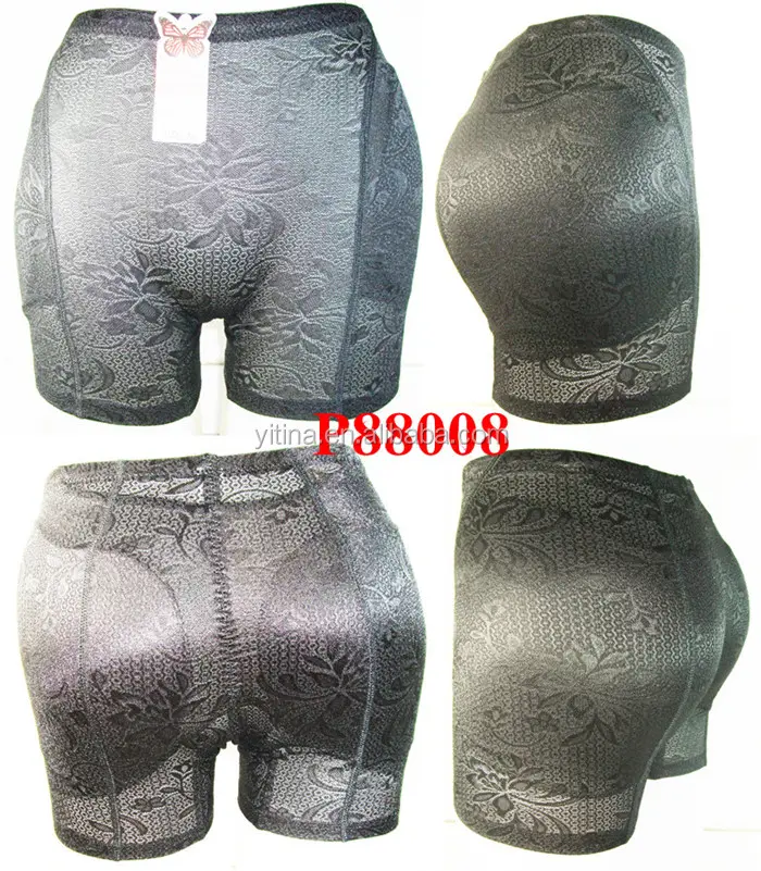 Culotte en dentelle rembourrée pour femmes, culotte jetable, grande taille, avec coussinet, hanche et rehausseur de fesses, 88008