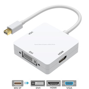 3 en 1 <span class=keywords><strong>Mini</strong></span> DP <span class=keywords><strong>DisplayPort</strong></span> <span class=keywords><strong>a</strong></span> HDMI/DVI/<span class=keywords><strong>VGA</strong></span> adaptador de Cable de puerto para <span class=keywords><strong>Apple</strong></span> MacBook Pro HDTV proyector - Product Image 3