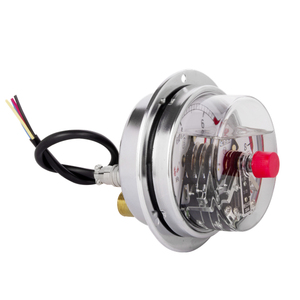 100 Liquid <strong>Filled</strong> Switch Contacts <strong>Pressure</strong> <strong>Gauge</strong> with Flange, Oil <strong>Filled</strong> Switch Contact <strong>Pressure</strong> <strong>Gauge</strong> - Product Image 3