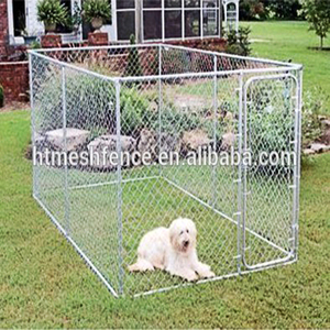 Galvanizado Flexible de alambre de acero de malla de enlace de cadena para panel conectado residencial jaula de perro kennel de la casa - Product Image 3