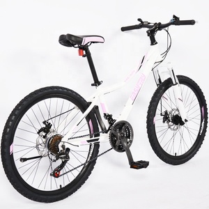 Vélo de montagne pour <span class=keywords><strong>femme</strong></span> de 26 <span class=keywords><strong>pouces</strong></span> avec frein à disque selle confortable 24 vitesses pour filles cool - Product Image 4