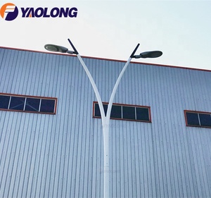 8 Meter Chiều Cao Đường Đôi Cánh Tay/Cánh Tay Đơn Nhôm Điện Đường Phố Ánh Sáng Ba Lan Qatar - Product Image 2