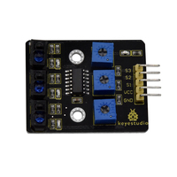Keyestudio Módulo de Sensor de Seguimiento Infrarrojo de 3 Canales IR Line Patrol para Arduino DIY Smart Car para Microbit