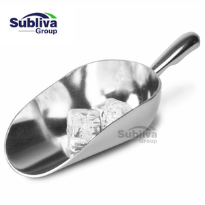 Cuchara de hielo de aluminio, pala de hielo para Bar