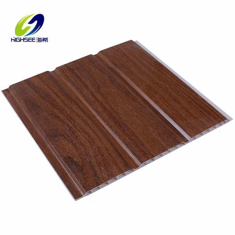 9 millimetri * 30cm Laminazione di legno grani PVC sospeso A Soffitto Pannello di Parete del PVC due scanalature