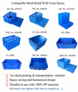 JOIN Plastic Collapsible Container Plastic Foldable Tote Bin Large Plastic Drawer Crew Storage Box Store Tools And Parts