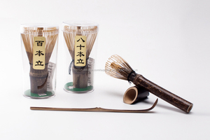 Précieux Naturel Maigre Bamboo Matcha <span class=keywords><strong>Fouet</strong></span> 100 Pondate Violet <span class=keywords><strong>Chasen</strong></span> - Product Image 3