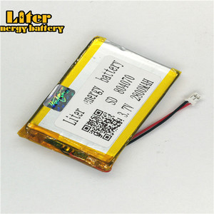 Plug 2.0-2 P 3.7 V 804070 2800 mah Ultra thin battery Lipo, thin film Lithium Rechargeable Battery Li-ion battery - Product Image 2