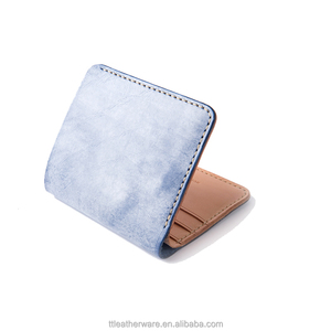 ICED Wax Genuine Leather Slim Bifold <b>Wallet</b> Handmade - Product Image 4