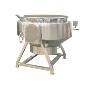 500l stainless steel Bulk food cooking machine / industrial cooking pot / tilting electrical oil heating jacketed kettle