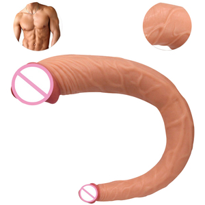 consolador doble impermeable pene flexible anal vaginal masajeador juguetes <span class=keywords><strong>para</strong></span> adultos producto del sexo <span class=keywords><strong>para</strong></span> las <span class=keywords><strong>mujeres</strong></span> - Product Image 1