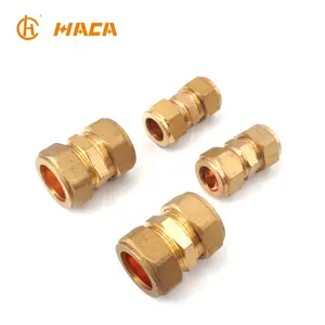 HC-5011 pirinç bağlantı parçaları dişi sıkıştırma konnektörü kaplin