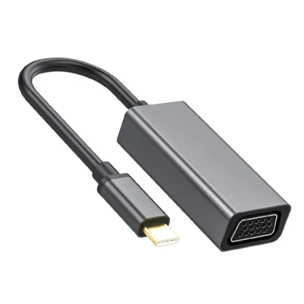 USB Tipe C untuk VGA Video Converter Kabel untuk MacBook Pro, Nintendo, Samsung S8/9 huawei MateBook dan Banyak Lagi