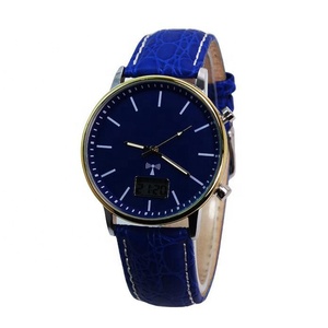 Reloj de Pulsera para Hombre, de Acero Inoxidable, con Correa de Cuero, Carga <span class=keywords><strong>Solar</strong></span>, con Radiofrecuencia, Personalizable - Product Image 1