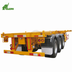 Trọng Lượng Nhẹ Tare 40 Ft Vận Chuyển <span class=keywords><strong>Container</strong></span> Vận Chuyển Khung Gầm Nhôm Trailer - Product Image 5