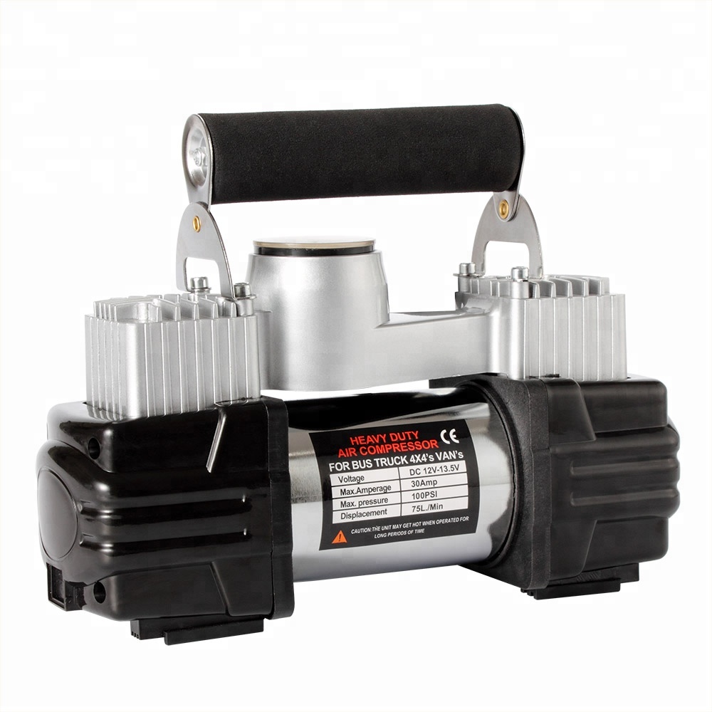 Высококачественный дешевый двойной цилиндр 150 фунтов/кв. Дюйм мини автомобильный воздушный компрессор насос для накачки шин