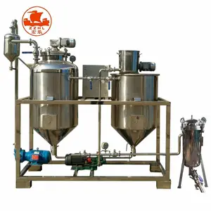 Peanut oil mini refinery equipment HONGLE Machine cooking vegetable oil refining small capacity scale crude plant machine price