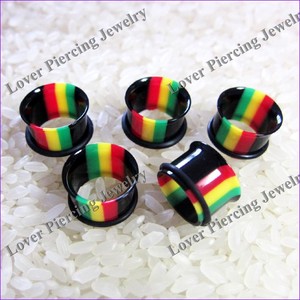 [<strong>UV</strong>-SF300] Wholesale Single Flared <strong>Acrylic</strong> <strong>Ear</strong> piercing Ring <strong>Ear</strong> Gauges Tunnels <strong>Plugs</strong> - Product Image 1