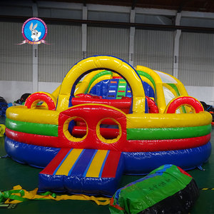 Parcours d'obstacles gonflable rond coloré et jeux de videur pour château gonflable amusant pour enfants et adultes - Product Image 2