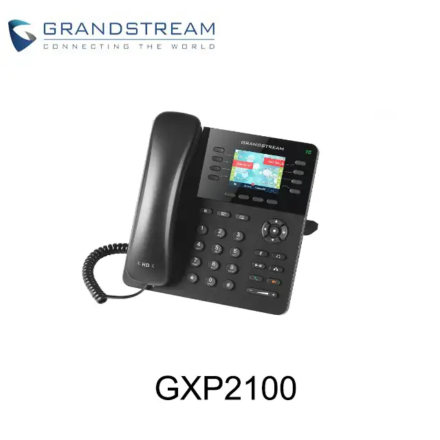 在庫グランドストリームGXP2100 4 sipアカウント4ラインキー企業hd voip電話