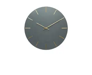 Decorative Large Silent Dark Blue Simple Fashion Home Office Wall Clock