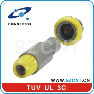 2 3 4 5 6 7 9 pin 1P Series Waterproof Cable Connector IP65 Plastic Circular For Medical facilities