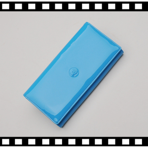 <span class=keywords><strong>Portafoglio</strong></span> da <span class=keywords><strong>donna</strong></span> in PU <span class=keywords><strong>blu</strong></span> con cinturino con fibbia popolare europeo e americano con fessura per carta di credito - Product Image 2