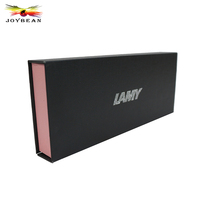 Boîte cadeau en carton magnétique personnalisée, boîte en papier de couleur noire, logo argenté, insert en mousse pour boîtes imprimées en série, votre papier cadeau