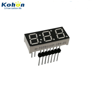 Afficheur à segments 7 à 3 chiffres LED rouge de 0,39 pouce avec anode commune remplaçant les tubes <span class=keywords><strong>Nixie</strong></span> - Product Image 1