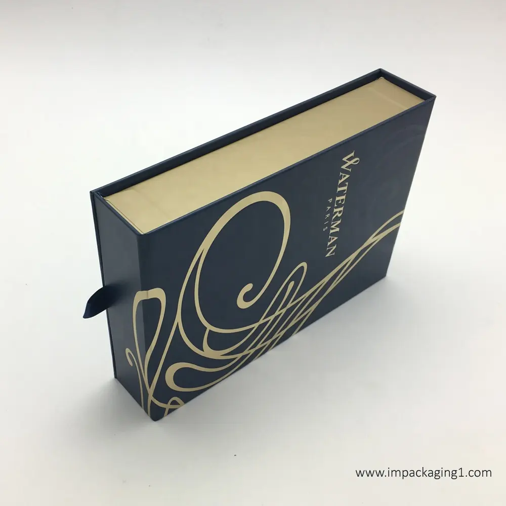 Custom Luxe Magnetische Sluiting Boek Vorm Gift Box Voor Parfum