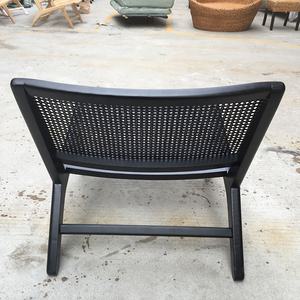 Fauteuil de loisir <span class=keywords><strong>scandinave</strong></span> en bois et osier, <span class=keywords><strong>style</strong></span> nordique, <span class=keywords><strong>chaise</strong></span> de relaxation, accessoire de détente - Product Image 2