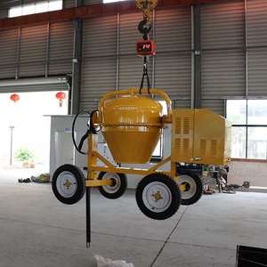 <span class=keywords><strong>Mixer</strong></span> Beton Portabel Diesel 140L 4 Roda dengan Mesin & Pompa Efisiensi Tinggi Produktivitas 15M/H - Product Image 5