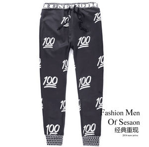 Pantalones de Chándal Basculador Emoji Deporte 3D imprimir loose Pantalones de dibujos animados, moda gimnasio correr deporte - Product Image 6