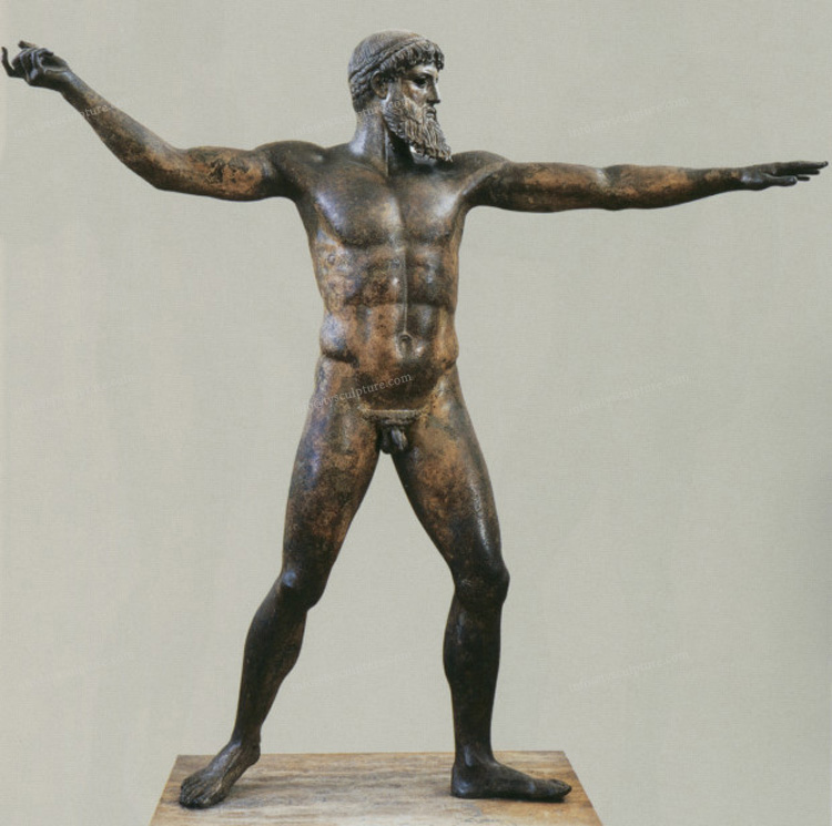 Sport Art Work Metal - Antique Roman Sportsman Bronze Sculpture