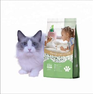 Litera de papel con aroma de flores para gato, producto de limpieza fino para mascotas, diseño moderno