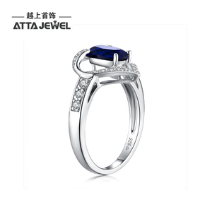 Glam designer plage bijoux femmes zircon à <span class=keywords><strong>le</strong></span> rubis saphir anneaux - Product Image 5